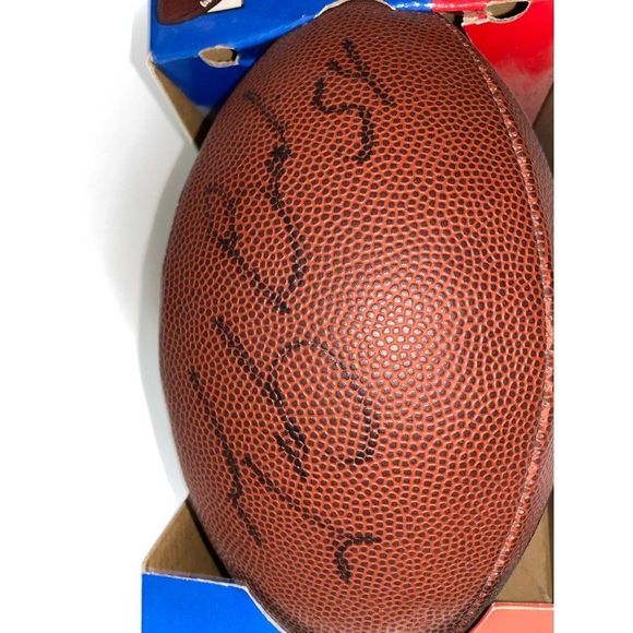 AUTHENTIC SIGNED TEDY BRUSCHI FOOTBALL - Picture 7 of 7